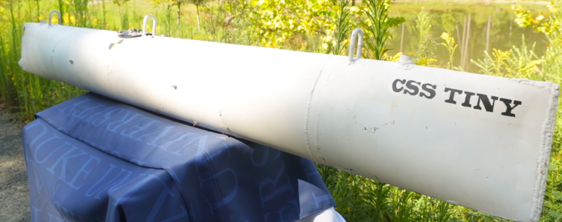 Scale model of the HL Hunley. (Image: Rachel Lance)